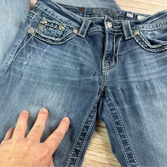 Miss Me JP5816B Boot Cut Jeans - Low Rise - Picture 11 of 15